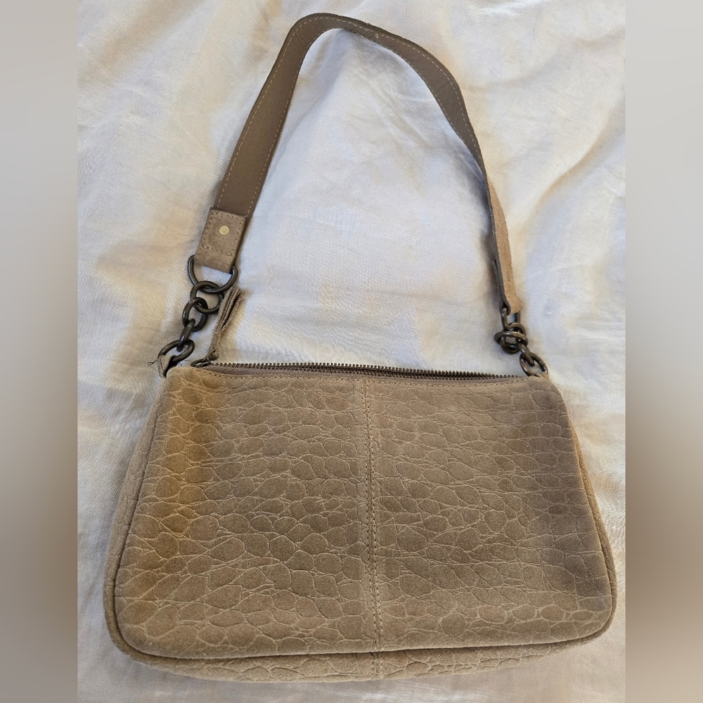 Free People Tan Suede Leather Shoulder Bag